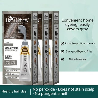 Household Plant-based Hair Dye Touch-up Comb