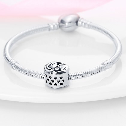 European And American-style Beaded Copper-plated Silver DIY Jewelry