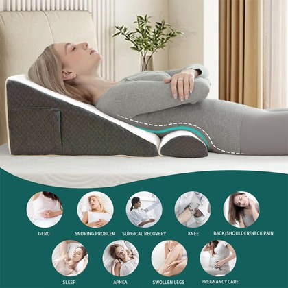 Triangular Sofa And Semicircular Bedside Pillow Set