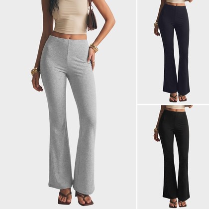 High-Waisted Quick-Drying Bootcut Pants Womens Sports Pants