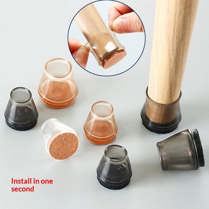 Transparent Chair Foot Pads Quiet And Wear-resistant
