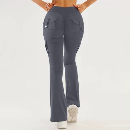 Multi-Pocket Yoga Pants For Fitness And Exercise