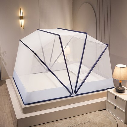 Foldable, No-assembly-needed Mongolian Yurt Mosquito Net For Home Use