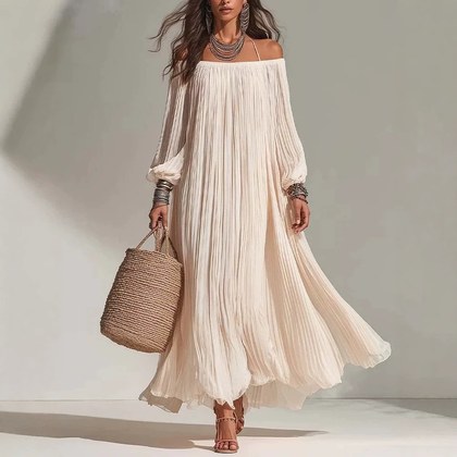 Women's Flowing Off-shoulder Beach Fairy Dress