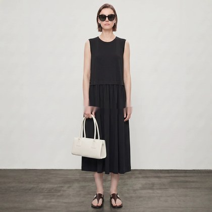 Fake Two-piece Vest Dress For Women