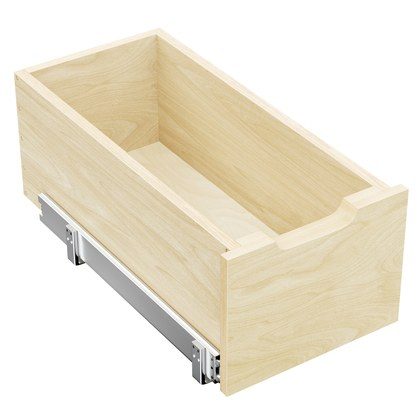 Hard Close Pull Out Cabinet Organizer 8  High Drawer 10  W X 21  D Wood Slide Out Shelves Cabinet Storage Organizer With Full Extension Rail Slides …