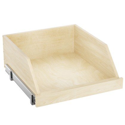 Pull Out Cabinet Organizer High Drawer 19  W X 21  D Hard Close Wood Slide Out Shelves Cabinet Storage And Organizer With Full Extension Rail Slides…