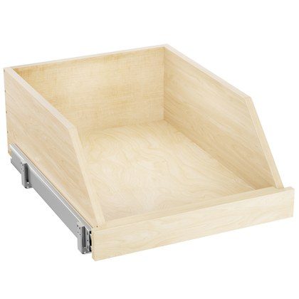 Pull Out Cabinet Organizer High Drawer 16   W X 21  D Hard Close Wood Slide Out Shelves Cabinet Storage And Organizer With Full Extension Rail Slide…
