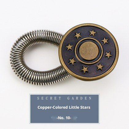 Extended waist extension button-copper star-1 piece