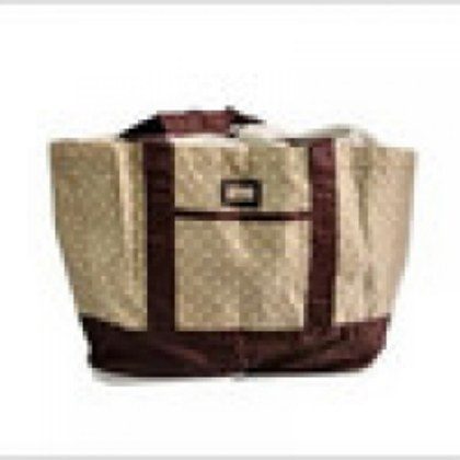 Large Supermarket Shopping Bag Eco Grocery Shoulder Bag Tote Foldable Reusable AF5291-light Brown Point-700214