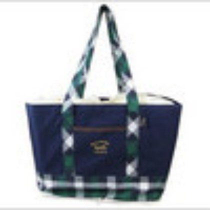 Large Supermarket Shopping Bag Eco Grocery Shoulder Bag Tote Foldable Reusable  Green Grid