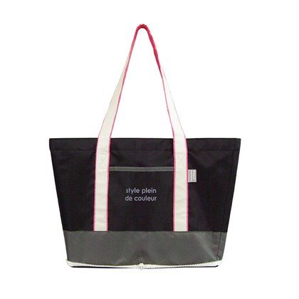 Large Supermarket Shopping Bag Eco Grocery Shoulder Bag Tote Foldable Reusable  Black