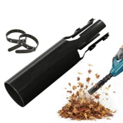 Leaf Blower Air Booster - Nozzle Attachment Turbo Extension Boosts Speed & Power Black
