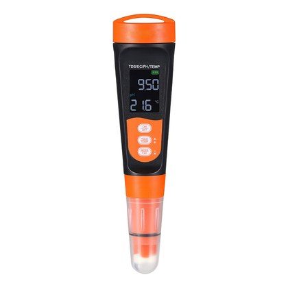PH Meter, Accurate PH EC  Conductivity TDS  Ppm  Multi-Parameter Measurement, IP68 Waterproof Probe, Pocket Tester Kit With Calibration Powder Packe…