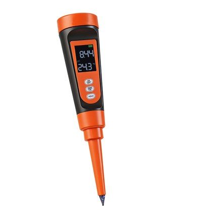 Food PH Meter, 0-14 PH Range, IP68 Waterproof Probe, Pocket Tester Kit With Automatic Temperature Compensation, Calibration Powder Packets, Easy To …
