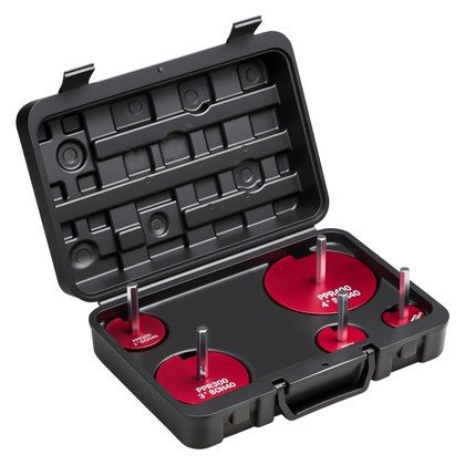 PVC Pipe Reamer Kit, 5-Piece, PVC Fitting Socket Saver, Includes 1-1/4", 1-1/2", 2", 3", 4", Compatible With Standard 1/2" Drills, Plumbing Tool Kit…