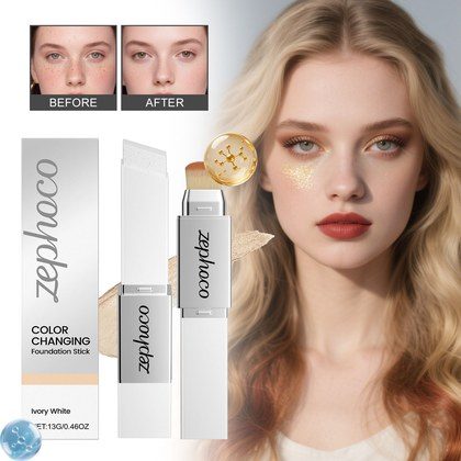 2-in-1 Color-Changing Foundation Stick Ivory White
