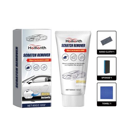 Car Scratch Repair Kit - With Cleaning Cloth, Easily Removes Scratches & Marks, Polishes And Cleans Your Vehicle's Paintwork