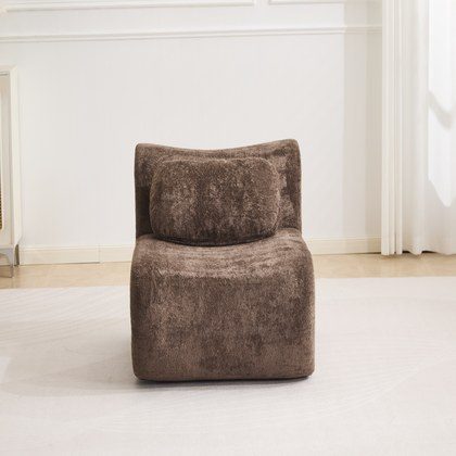 Compression Wave Sofa, Convertible Floor Sofa Bed, DIY Boneless Modular Sectional Sofa, No Assembly Required, Rabbit Velvet Fabric, With 1 Single So…