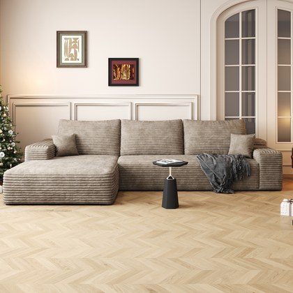 107  Cloud Sectional Couch With L-Shape Chaise,Modern Modular Sofa With Deep Seat, Upholstered Couches For Living Room Bedroom,No Assembly Required,…