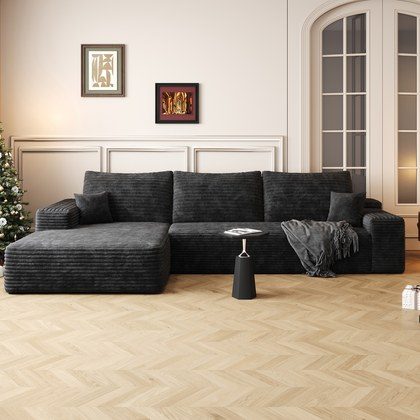 107  Cloud Sectional Couch With L-Shape Chaise,Modern Modular Sofa With Deep Seat, Upholstered Couches For Living Room Bedroom,No Assembly Required …