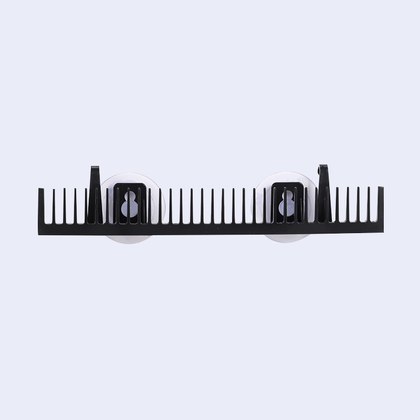 Plastic Wig Stand In Black Pink And Blue