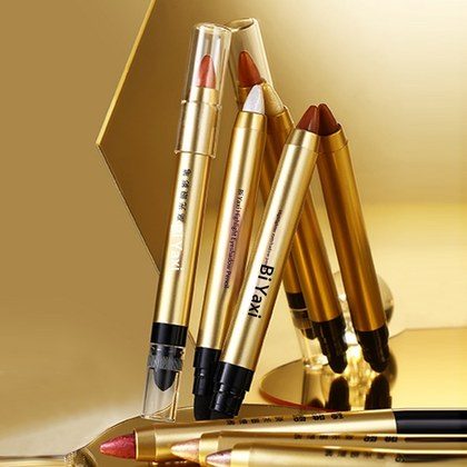 High-shine Pearlescent Finely Shimmering Dual-ended Eyeshadow Stick For A Radiant Illuminated Look