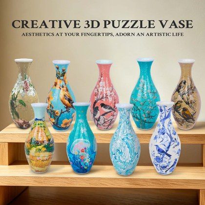 Puzzle Vase Three-dimensional 3D Educational Toy Decorative Piece