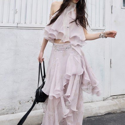 Retro Romantic Vibe Fairy Peach-Pink 3D Set