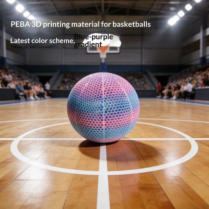 3D Printed Basketball - Inflatable-Free Hollow Design - Highly Elastic Durable Sports Ball for Indoor and Outdoor Use