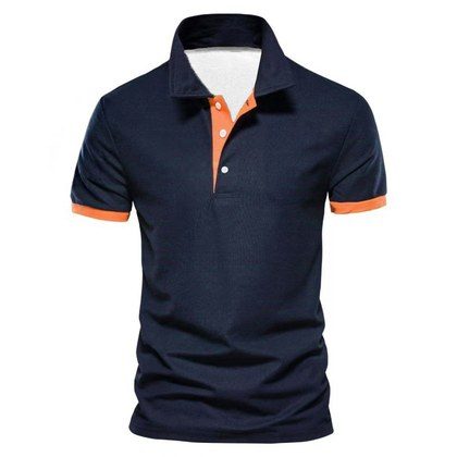 Stylish Mens Short-sleeve Digital 3D-printed Color-block Shirt