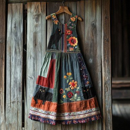 Spring Concise Commuter Artistic 3D Dress