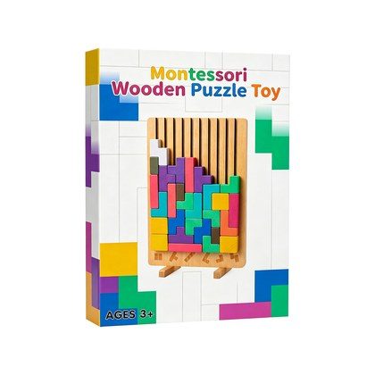 Montessori Brain Blocks Set With Board