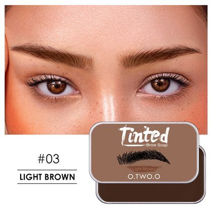 O.TWO.O Eyebrow Soap Wax With Trimmer Fluffy Feathery Eyebrows Pomade Gel For Eyebrow Styling Makeup Soap Brow Sculpt Lift
