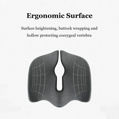 Office Cushion Chair Cushion Ass Seat Cushion Memory Foam Slow Rebound Breathable Hip Chair Car Hollow Cushion