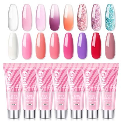 New Painless Crystal Extension Glue Temperature Change Burst Flash Nail Glue Beginner Manicure Paper-Free Extension Glue