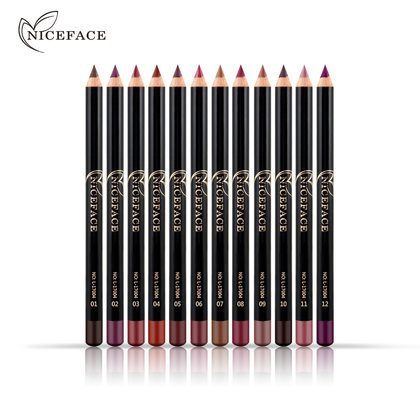 NICEFACE Nude Matte Lipstick Pencil Retouching Waterproof Lip Liner