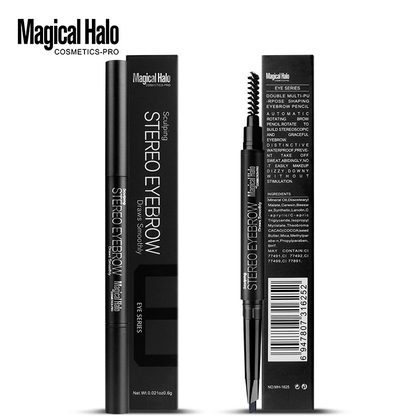Makeup 5 Color Automatic Eyebrow Pencil Double Head Rotating Waterproof Makeup-Free Free-Shaving Eyebrow Pencil