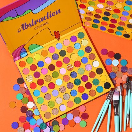 UCANBE 72 colors abstract eye shadow palette candy colored pearlescent matte cos makeup easy to color eye shadow