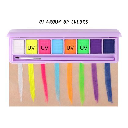 HANDAIYAN Water Soluble Body Paint Eyeliner Eyeshadow Ultraviolet Glow Paint Face Body Pigment