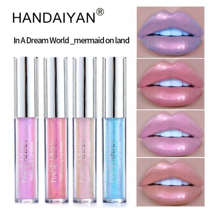 HANDAIYAN New Polarized Lip Gloss Renji Color Colorful Lip Gloss Lip Glaze Lasting Moisturizing