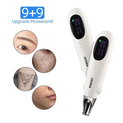 9+9 Rechargeable Laser Picosecond Pen For Removing Acne Marks And Moles Pens For Household Eyebrow Washes And Tattoos For Removing Pigmented Acne Pen