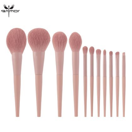 Anmor 11/8Pcs/lot  Makeup Brushes Set Synthetic Hair Professional Make Up Brush For Eyeshadow Foundation Powder Eyeliner Eyelash