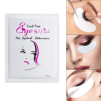 20/80 Pairs under Gel Pad Patch Lint Free Extension Tape Eyelashes Grafting Eyelash Mask Eye Makeup Paste
