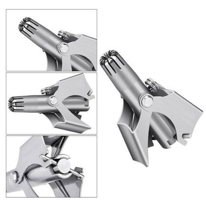 Stainless Steel Manual Nose Trimmer For Shaving Nose Ear Hair Trimmer Shaver Face Care For Man Washable Device