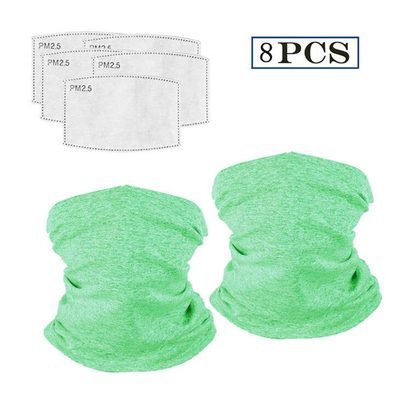 Scarf Bandanas Neck Gaiter with Safety Carbon Filters Multi-purpose Face Cover For Men women Sports/Outdoors