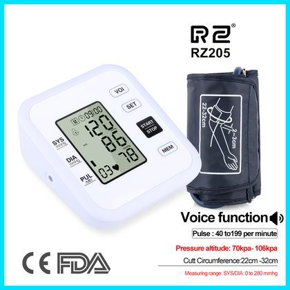 Health Care Arm Blood Pressure Monitor Heart Beat Rate Pulse Meter Tonometer Sphygmomanometers pulsometer