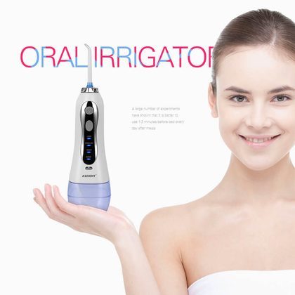 3 Modes Cordless Oral Irrigator Portable Water Dental Flosser USB Rechargeable Water Jet Floss Tooth Pick 5 Jet Tips 300ml