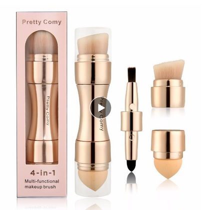 4 In 1 Makeup Brushes Foundation Eyebrow Shadow Eyeliner Blush Powder Brush Cosmetic Concealer Professional Maquiagem