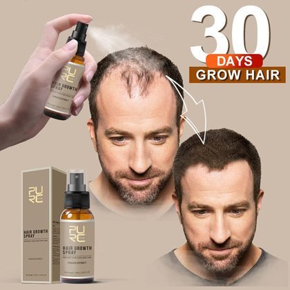 Purc 30ml Hair Growth Spray Natural Ginger Essence Spray Effective Extract Anti Hair Loss Nourish Root Hair Care Treatment